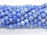 Mystic Coated Fire Agate- Blue, 8mm Faceted-BeadDirect