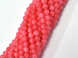 Jade Beads - Pink, 6mm Round-BeadDirect