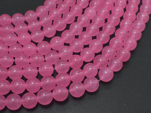 Sponge Quartz Beads-Pink, 8mm Round Beads-Gems: Round & Faceted-BeadDirect