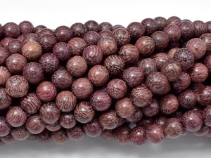 Purple Sandalwood Beads, 6mm Round Beads-Wood-BeadDirect