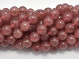 Strawberry Quartz Beads, Lepidocrocite, 10mm (10.5mm)-Gems: Round & Faceted-BeadDirect