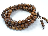 Black Rosewood Beads, 8mm Round Beads, 33 Inch-Wood-BeadDirect