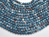 Rain Flower Stone, Gray, 6mm Round Beads-Gems: Round & Faceted-BeadDirect
