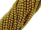 Hematite Beads-Gold, 4mm Round Beads-Gems: Round & Faceted-BeadDirect