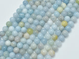 Aquamarine Beads, 6mm (6.5mm) Round Beads-Gems: Round & Faceted-BeadDirect