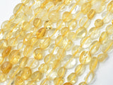 Citrine Beads, Approx 6x8mm Nugget Beads-Gems: Nugget,Chips,Drop-BeadDirect