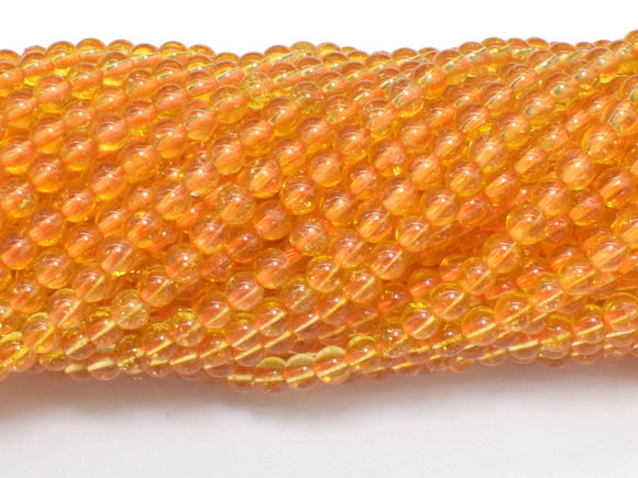 Citrine Beads, 4mm (4.4mm) Round Beads-Gems: Round & Faceted-BeadDirect