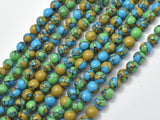 Turquoise Howlite-Blue & Green, 6mm Round Beads-Gems: Round & Faceted-BeadDirect
