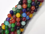 Jade - Multi Color, 8mm Round-BeadDirect