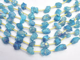 Raw Quartz - AB Coated Sea Blue, Approx. 9x12mm Nugget-BeadDirect