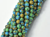 Turquoise Howlite-Blue & Green, 6mm Round Beads-Gems: Round & Faceted-BeadDirect