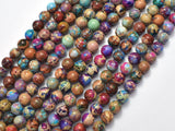 Impression Jasper-Red & Purple 6mm Round-BeadDirect