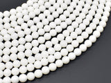 Tridacna Shell, 6mm Round Beads-Gems: Round & Faceted-BeadDirect