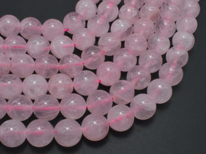 Rose Quartz Beads, Round, 12 mm-Gems: Round & Faceted-BeadDirect