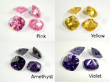 CZ beads,10x10mm Faceted Cushion-Cubic Zirconia-BeadDirect