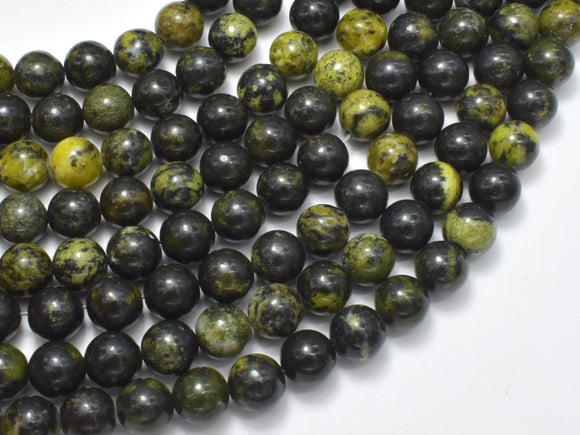Tibetan Jade, Medicine King Stone, 8mm (8.6mm)-Gems: Round & Faceted-BeadDirect