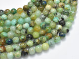 Natural Chrysocolla , 8mm Round Beads, 15 Inch-BeadDirect