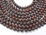 Tiger Iron Beads, Round, 8mm-Gems: Round & Faceted-BeadDirect