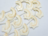 Mother of Pearl Beads, MOP, Creamy White, 17x30mm-28x46mm Free Form,-BeadDirect