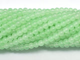 Malaysia Jade - Light Green, 4mm (4.5mm), Round-BeadDirect