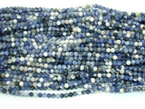 Matte Sodalite Beads, 4mm (4.5mm) Round Beads-Gems: Round & Faceted-BeadDirect