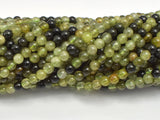 Green Garnet Beads, 4mm (4.5mm) Round Beads-Gems: Round & Faceted-BeadDirect