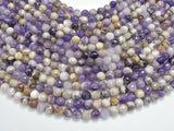 Chevron Amethyst Beads, 8mm, Faceted-BeadDirect