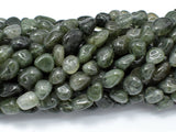 Green Rutilated Quartz Beads, Approx 6x8mm Nugget Beads-Gems: Nugget,Chips,Drop-BeadDirect