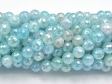 Mystic Coated Agate-Light Blue, 8mm Faceted-Gems: Round & Faceted-BeadDirect