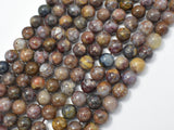 Pietersite Beads, 8mm (8.3mm) Round Beads-Gems: Round & Faceted-BeadDirect