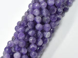 Amethyst, Dog Tooth Amethyst, 8mm, Faceted Round-BeadDirect