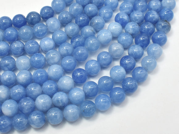 Jade Beads-Blue Gray, 8mm Round Beads-Gems: Round & Faceted-BeadDirect