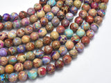 Impression Jasper-Red & Purple 8mm Round-BeadDirect