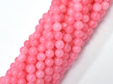 Jade Beads-Pink, 6mm Round Beads-BeadDirect
