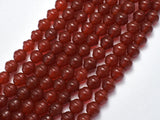 Carnelian-Red 8mm Bell Beads, 13 Inch-BeadDirect