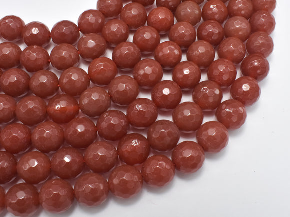 Carnelian, 10mm Faceted Round Beads-Gems: Round & Faceted-BeadDirect