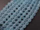 Jade - Aqua Blue, 8mm (8.3mm) Round-Gems: Round & Faceted-BeadDirect