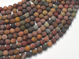 Matte Picasso Jasper Beads, 6mm, Round Beads-Gems: Round & Faceted-BeadDirect