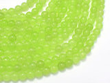 Jade - Light Green, 6mm (6.2mm) Round-Gems: Round & Faceted-BeadDirect