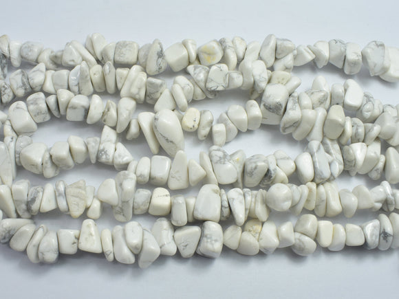 Howlite 7-15mm Chips Beads, 34 Inch