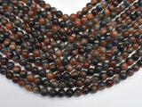 Jade - Gray & Orange 8mm Round-BeadDirect