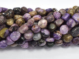 Genuine Charoite, Approx. 9-12mm Nugget Beads-BeadDirect