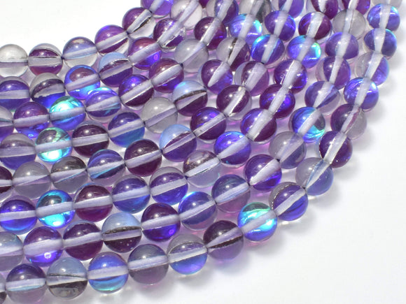 Mystic Aura Quartz-Purple, 6mm (6.3mm) Round-Gems: Round & Faceted-BeadDirect