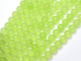 Jade - Light Green, 8mm (8.2mm) Round-Gems: Round & Faceted-BeadDirect