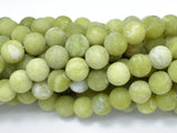 Matte Jade Beads, 10mm (10.5mm) Round Beads-Gems: Round & Faceted-BeadDirect