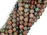 Red Green Garnet, 6mm Round Beads-BeadDirect