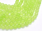 Jade - Light Green, 8mm (8.2mm) Round-Gems: Round & Faceted-BeadDirect