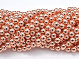 Hematite Beads-Rose Gold, 6mm Round-Gems: Round & Faceted-BeadDirect