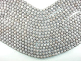 Jade Beads, Light Gray, 8mm Faceted Round-Gems: Round & Faceted-BeadDirect