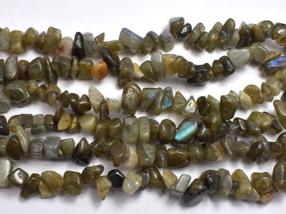 Labradorite 7-15mm Chips Beads, 33 Inch-BeadDirect